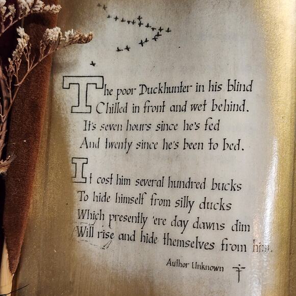 VTG Mallard Duck 3D Open Book Wall Art Gold Finish by Ellen Watkins 12x10 - Picture 2 of 13